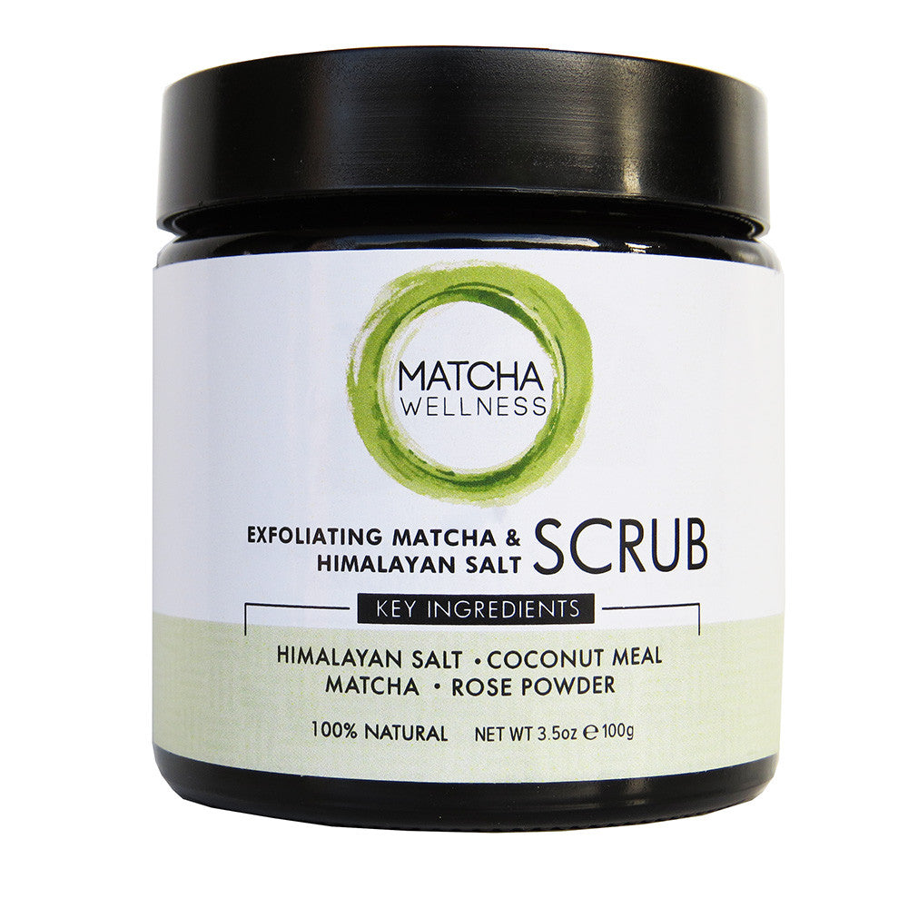 Exfoliating Matcha & Himalayan Salt SCRUB - 100g - Eco Heed Matcha Australia