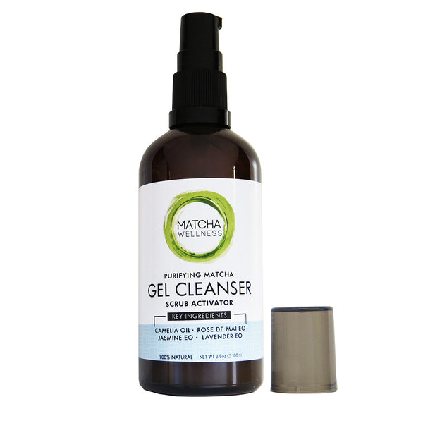 Purifying Matcha GEL CLEANSER – Scrub Activator 100ml - Eco Heed Matcha Australia